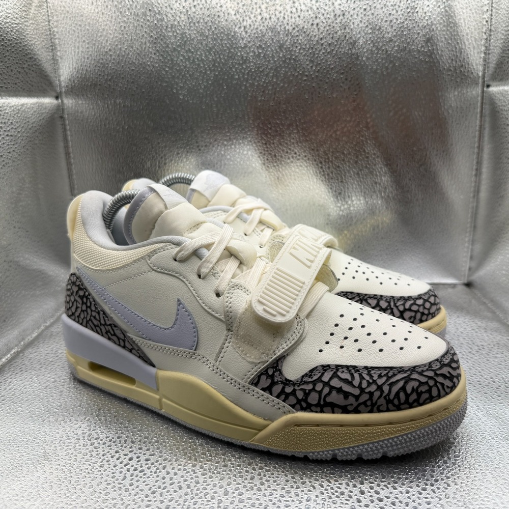 Size 8 Air Jordan Legacy 312 Low Sail Cement Gray Black Womens Shoes FQ7827-101